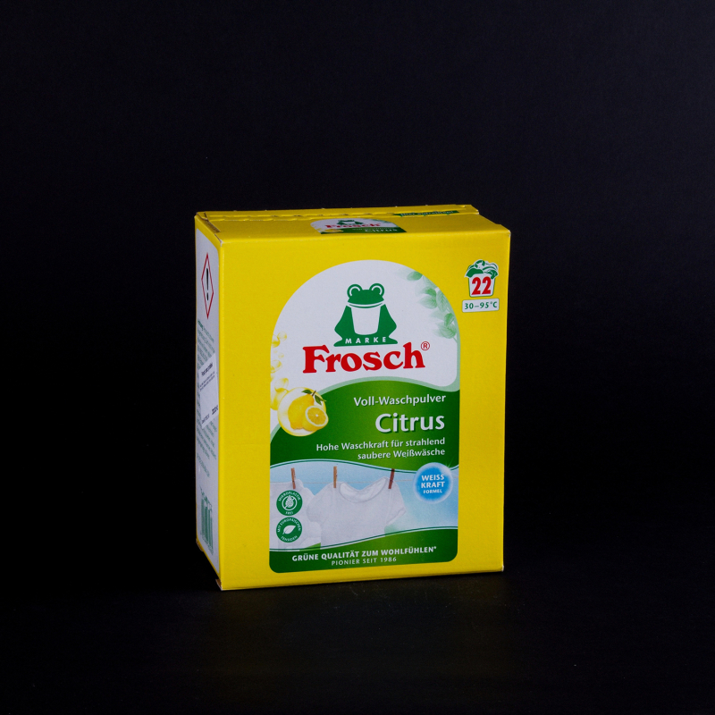 Prací prášek Frosch Citrus na bílé prádlo