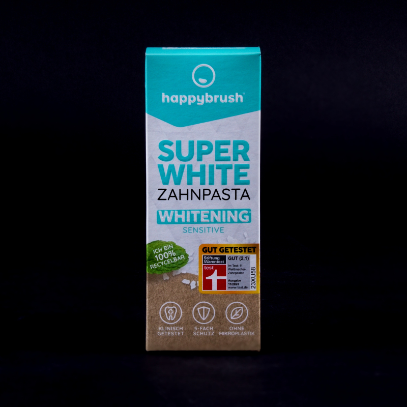 Zubní pasta Super White Sensitive Happybrush