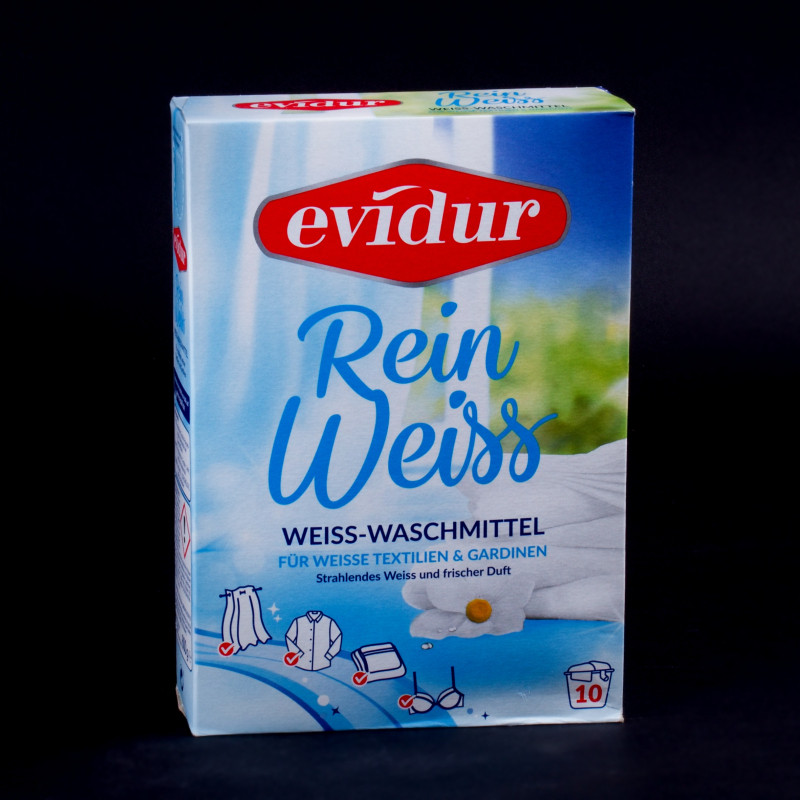 Evidur prací prášek na záclony a bílé prádlo