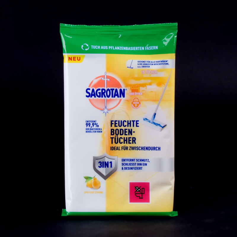 Vlhčené ubrousky na podlahu Sagrotan