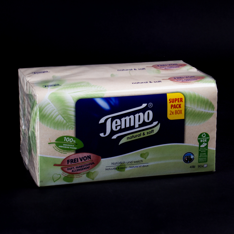 Tempo kapesníčky Natural Soft 2 balení