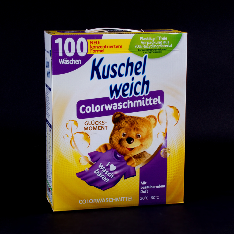 Prací prášek na barevné prádlo Gluck-moment Kuschelweich 100 praní