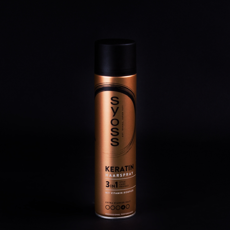 Lak na vlasy s keratinem Syoss 3v1 extra pevné držení